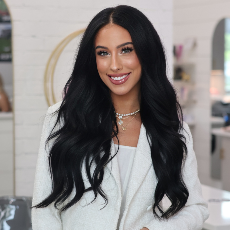 Carley, hair stylist and makeup artist at Halo Salon + Blowout Bar in Auburn, AL