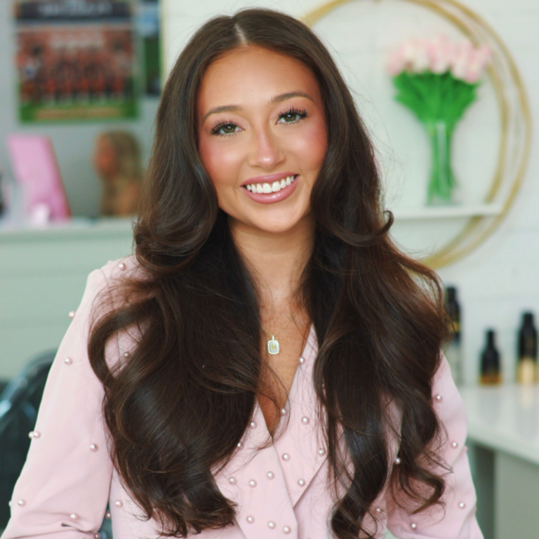 Mackenzie, hair stylist and makeup artist at Halo Salon + Blowout Bar in Auburn, AL
